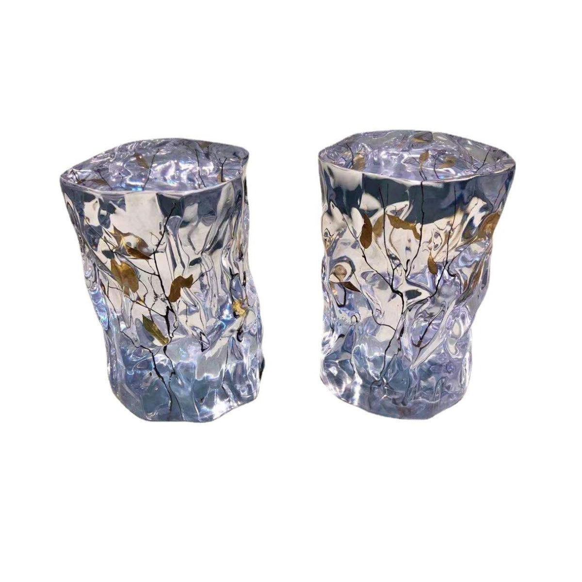 Frozen Foliage Twin Stools